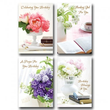 Image of Flowers Birthday Box of 12 other