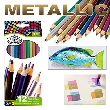 Image of Metallic Coloured Pencil Set 12-piece other