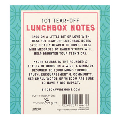 Image of 101 Lunchbox Notes For Girls other