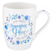 Image of Blue Floral Amazing Grace Coffee Mug other