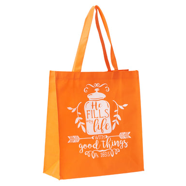 Image of He Fills My Life Tote Bag - Psalm 103:5 other