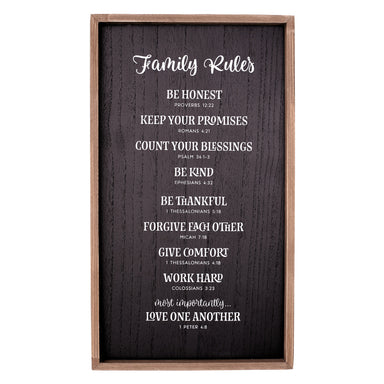 Image of Family Rules Wall Plaque other