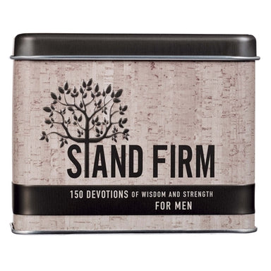 Image of Stand Firm Devotional Cards in a Tin for Men other