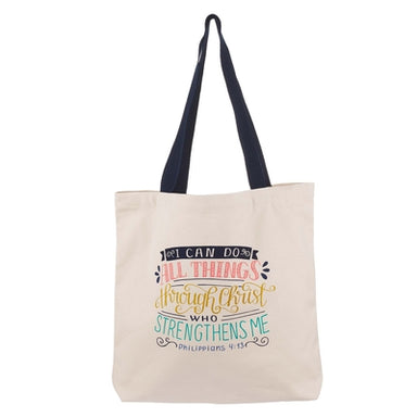 Image of I Can Do All Things Canvas Tote Bag - Philippians 4:13 other