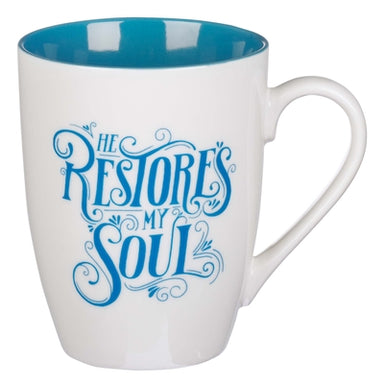 Image of He Restores My Soul Ceramic Coffee Mug - Psalm 23:3 other