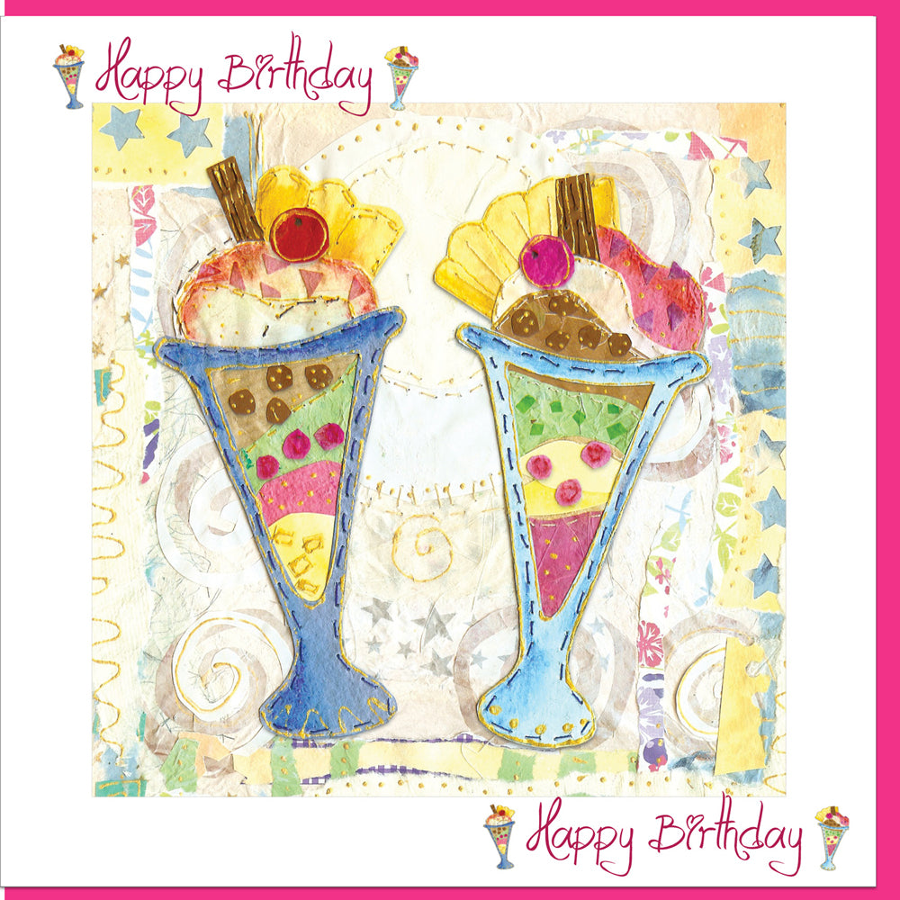Image of Birthday Ice Cream Greetings Card other