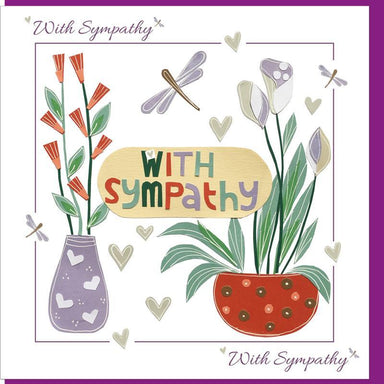 Image of Sympathy Pot Plant  Greetings Card other