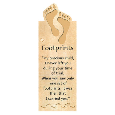 Image of Footprints (Tan) - Magnetic Bookmark other