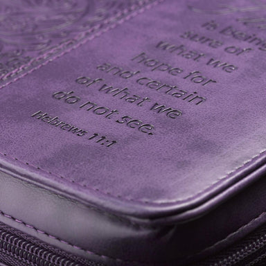 Image of "Faith" Purple LuxLeather Medium Bible Cover other