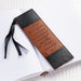 Image of "Strong & Courageous" Two-Tone Faux Leather Pagemarker / Bookmark - Joshua 1:9 other