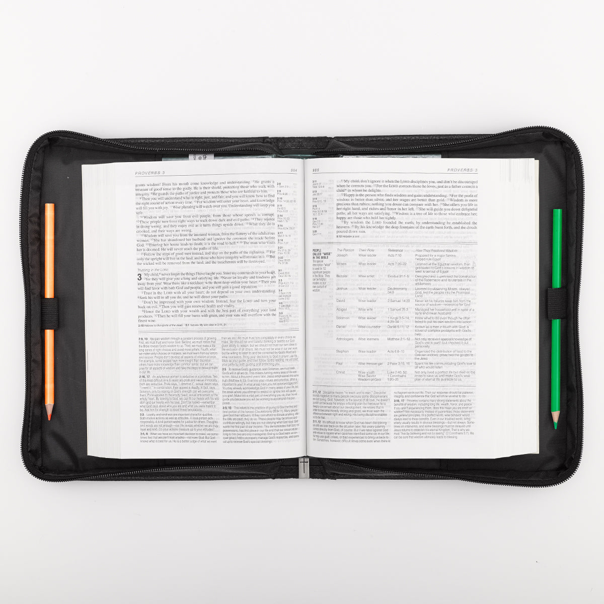 Image of "Guidance" (Black) LuxLeather Bible Cover- Large  other