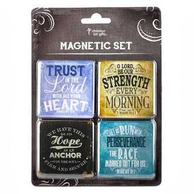 Image of Finishing Strong Collection Inspirational Fridge Magnet Set other
