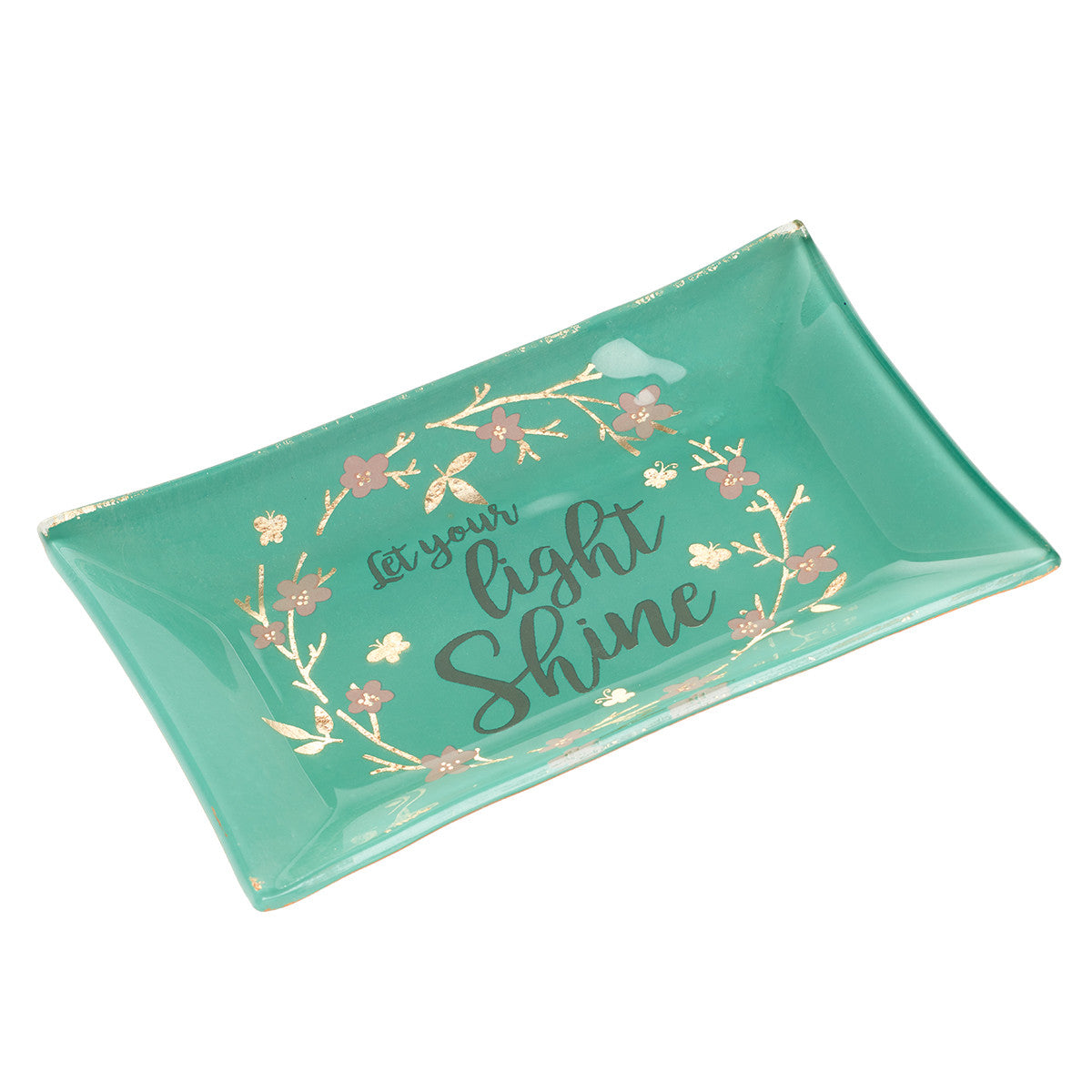 Image of Let Your Light Shine Glass Tray other