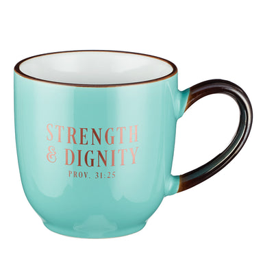 Image of Strength and Dignity Coffee in Mint Green - Proverbs 31:25 other