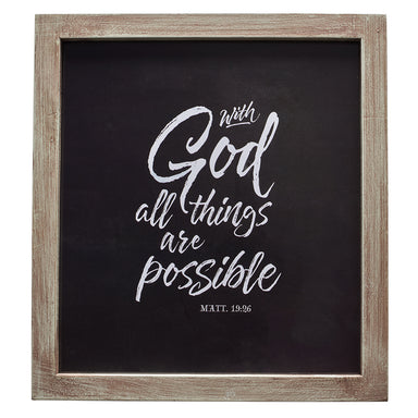 Image of Wall Plaque-All Things Are Possible other