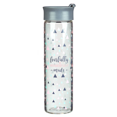 Image of Fearfully and Wonderfully Made Glass Water Bottle - Psalm 139:14 other