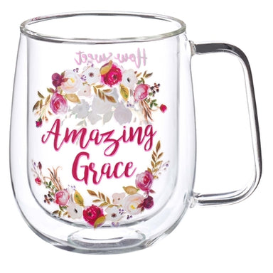 Image of Amazing Grace Double-walled Glass Coffee Mug other