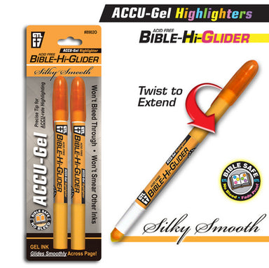 Image of Bible Hi-Glider Highlighters Orange 2 pack other