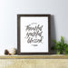 Image of Thankful Grateful Blessed Framed Wall Art other