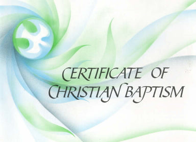 Image of Ecumenical Certificate of Baptism - Pack of 20 other