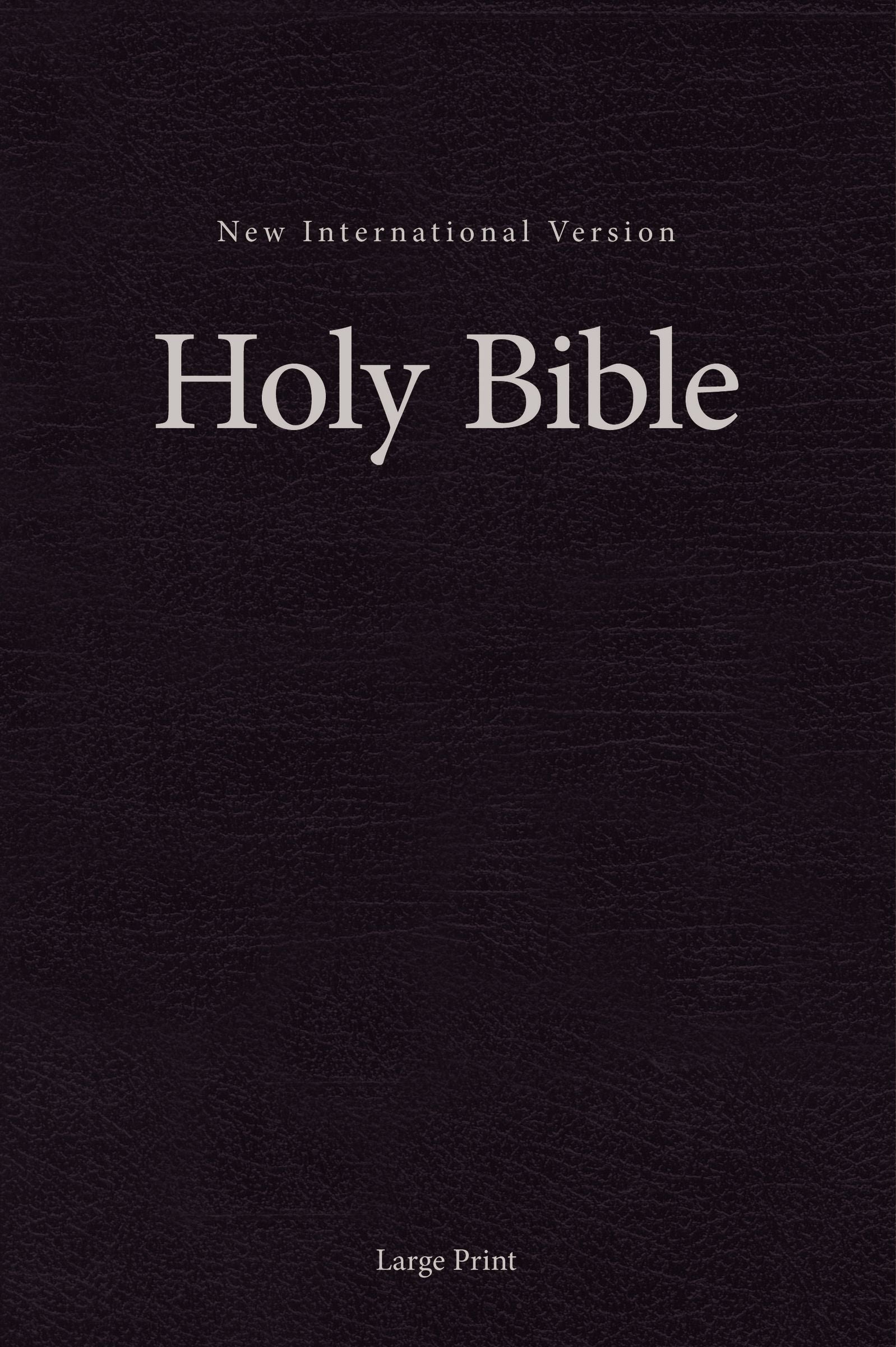 Image of NIV, Pew and Worship Bible, Large Print, Hardcover, Black other