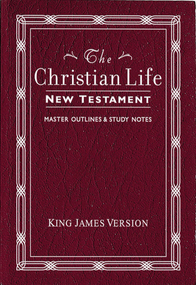 Image of KJV Christian Life New Testament: Burgundy, Leatherflex other