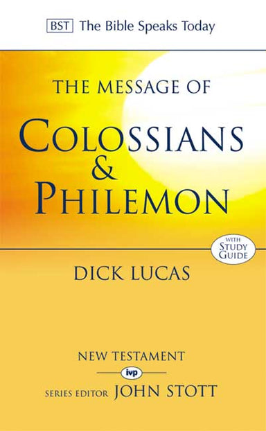 Image of The Message of Colossians & Philemon other