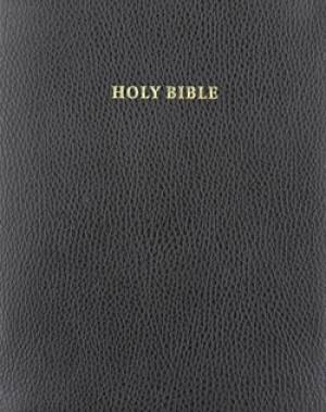 Image of NIV Wide Margin Reference Bible, Black Calfsplit Leather, Red Letter Text NI744:XRM other