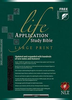 Image of NLT Life Application Study Bible: Black, Bonded Leather, Large Print, Thumb Indexed other