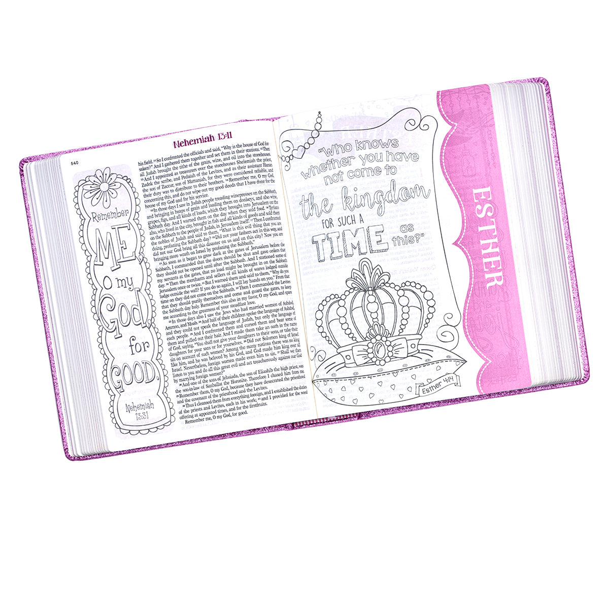 Image of My Creative Bible Purple Glitter Hardcover other