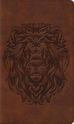 Image of ESV Thinline Bible (TruTone, Brown, Royal Lion Design) other