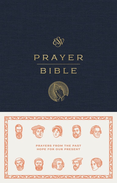 Image of ESV Prayer Bible, Blue, Hardback, Reading Plans, Concordance, Presentation Page, Ribbon Marker, Book Introductions, Introductory Essay, Presentation Page other