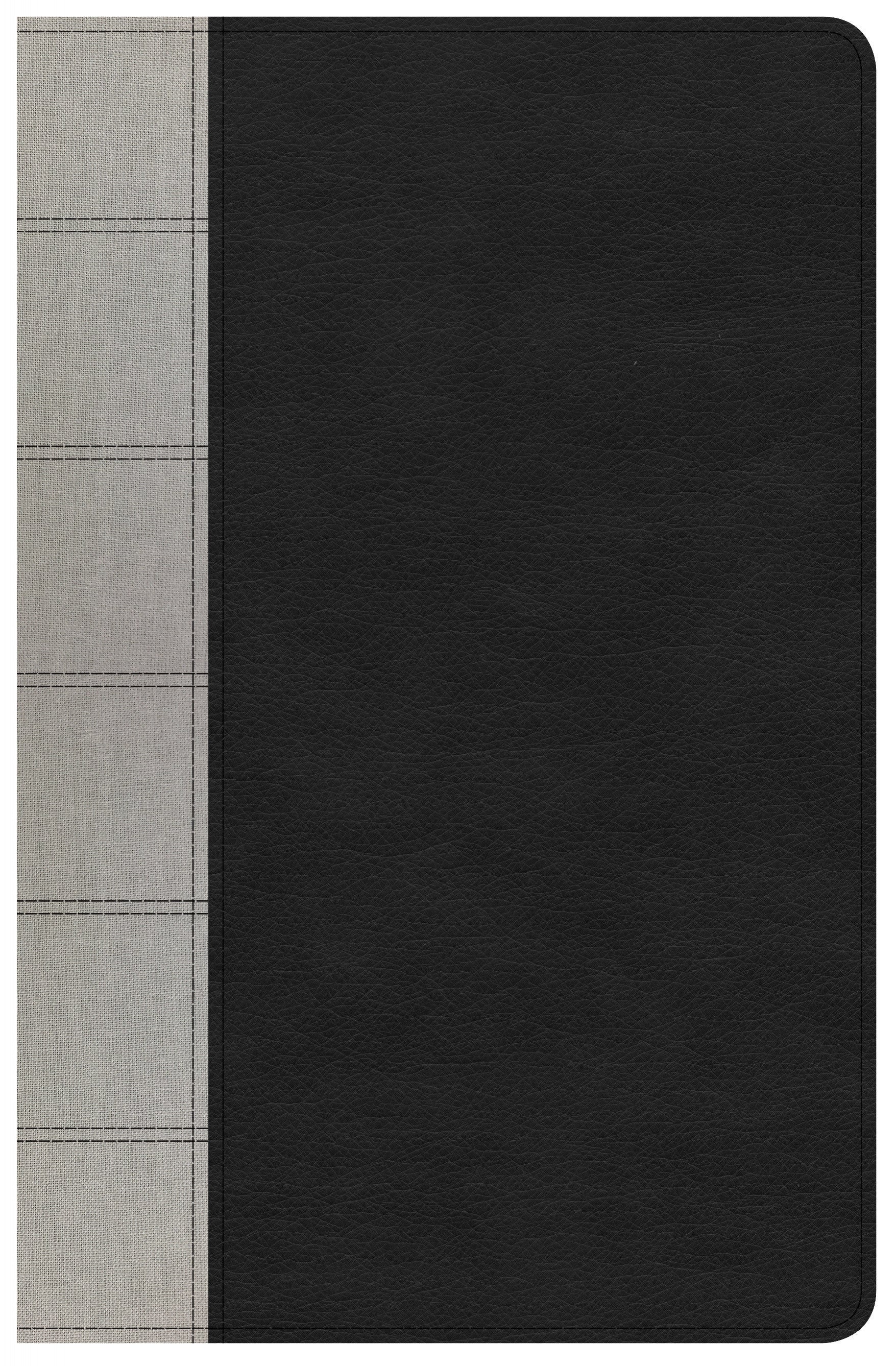 Image of NKJV Large Print Personal Size Reference Bible, Black/Gray other