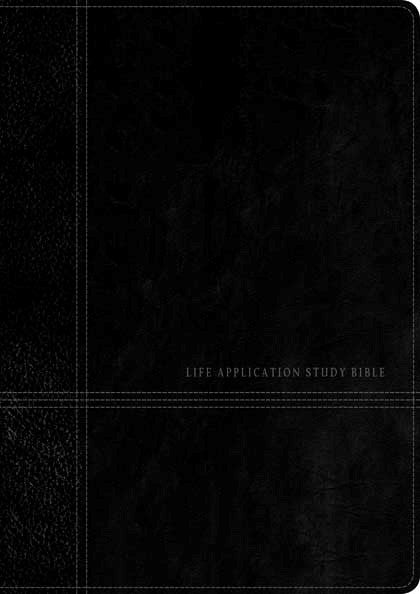 Image of Life Application Study Bible NLT, black Imitation Leather, Red Letter, Gilt Edges, Presentation Page, Ribbon Marker, Study Notes, Single Column other