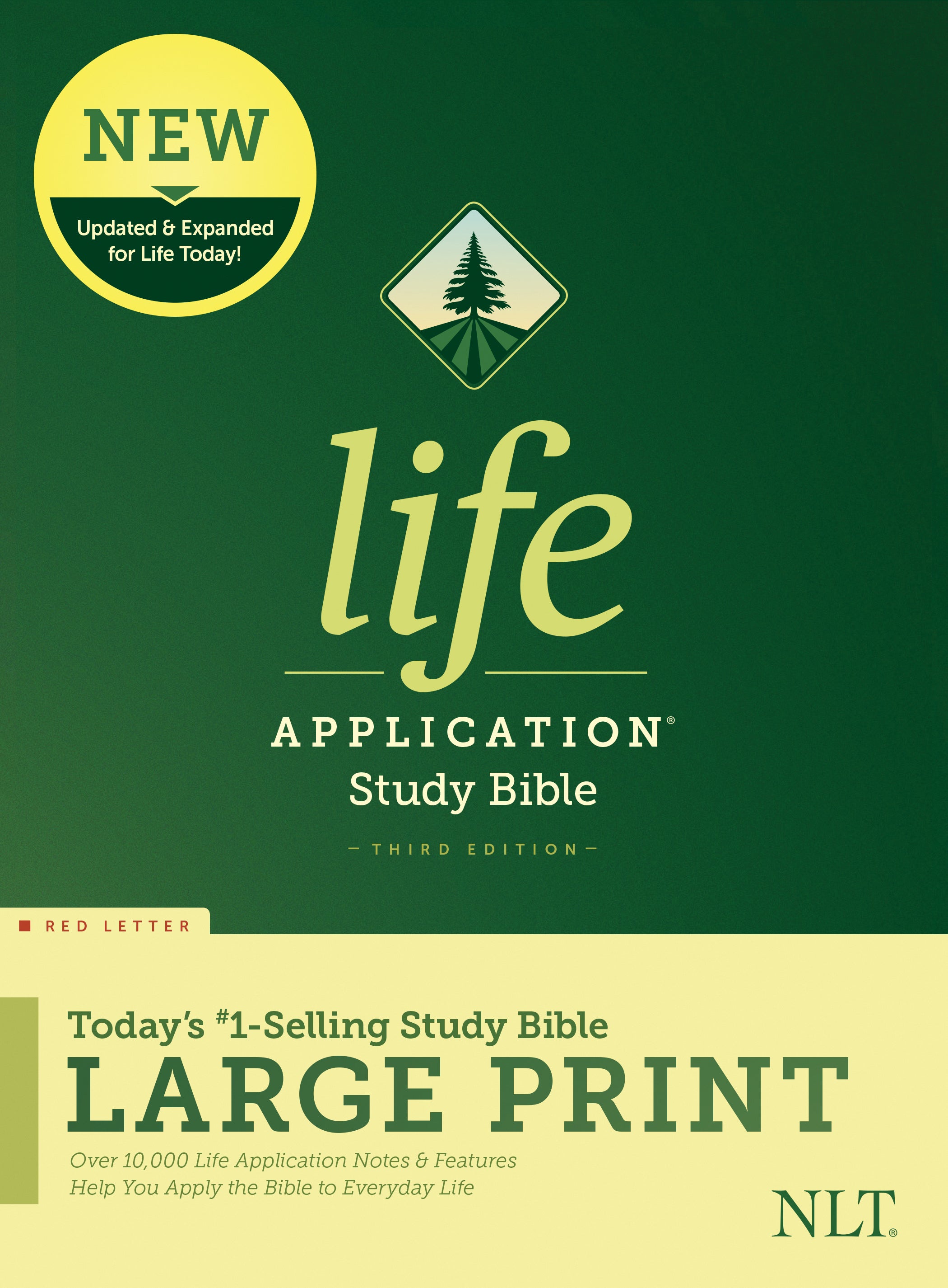 Image of NLT Life Application Study Bible, Third Edition, Large Print (Red Letter, Hardcover) other