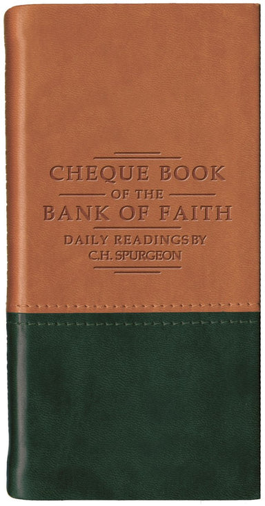 Image of Chequebook of the Bank of Faith Tan/Green other