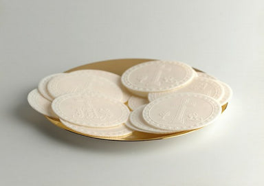 Image of Priests Altar Bread Sealed Edge Mixed Designs - White - Pack of 50 other