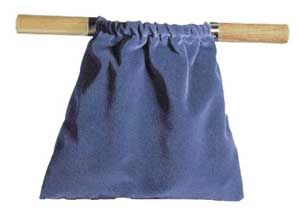 Image of Offering Bag - Dark Blue - Natural Wood Handles other