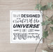 Image of You were Designed by the Creator of the Universe - Single Card other