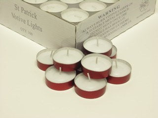 Image of St Patrick Plastic Case Votive Lights Pack of 100 other