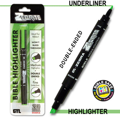 Image of Double Ended Highlighter - Green other