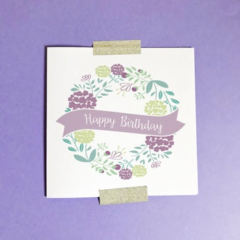 Image of Happy Birthday (Purple) Single Card other