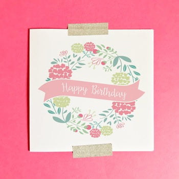 Image of Happy Birthday (Pink) Single Card other
