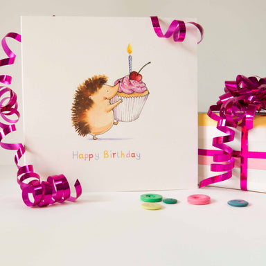Image of Hedgehog and Cupcake Birthday Single other