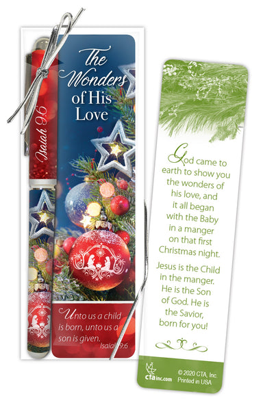Image of The Wonders Of His Love Pen & Bookmark other