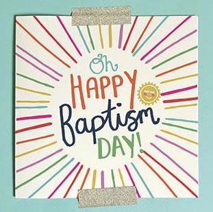 Image of Oh Happy Baptism Day Single Card other