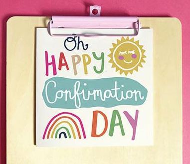 Image of Oh Happy Confirmation Day Single Card other