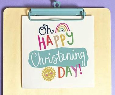 Image of Oh Happy Christening Day Single Card other