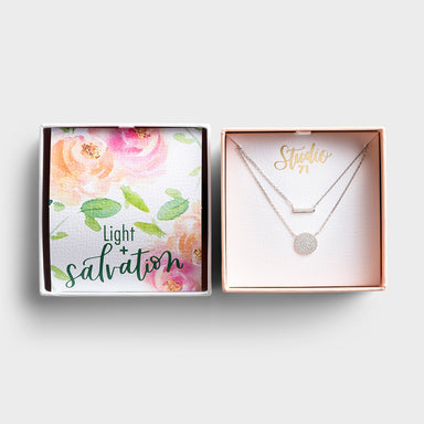 Image of Studio 71 - Light + Salvation - Silver Necklace & Inspirational Card other