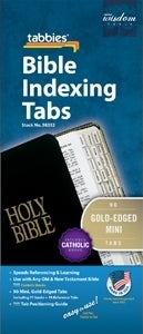 Image of Bible Index Tabs Mini Gold - Catholic other